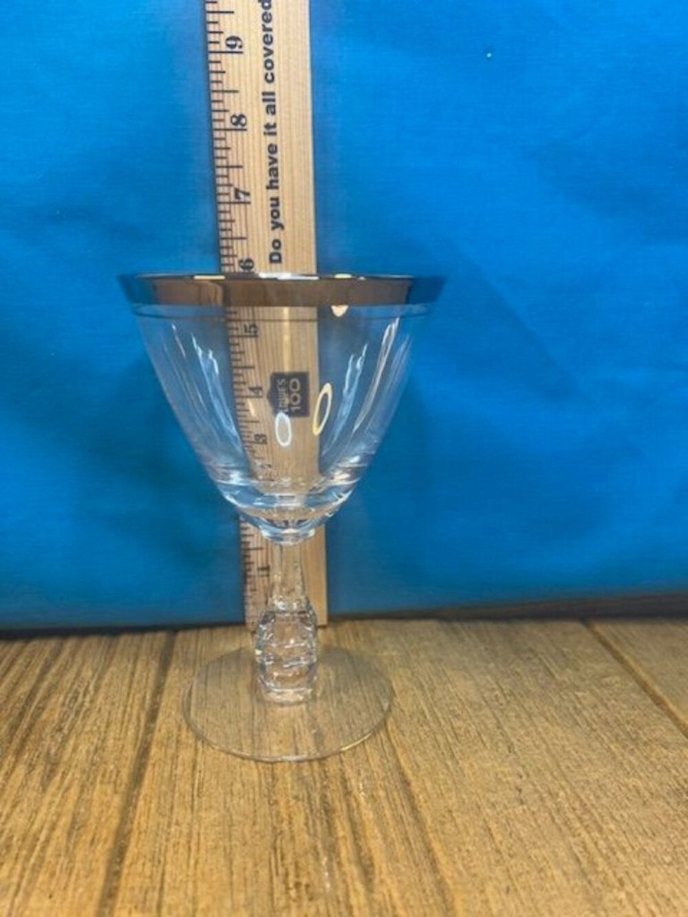 Set of Six (6) Tiffin-Franciscan Brookmar Wine Glass Platinum Ridge (Set of Six)